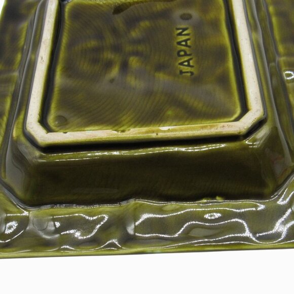 Vintage JAPANESE Ceramic ASHTRAY With 3D Fruit Design And Green Border - Picture 9 of 10